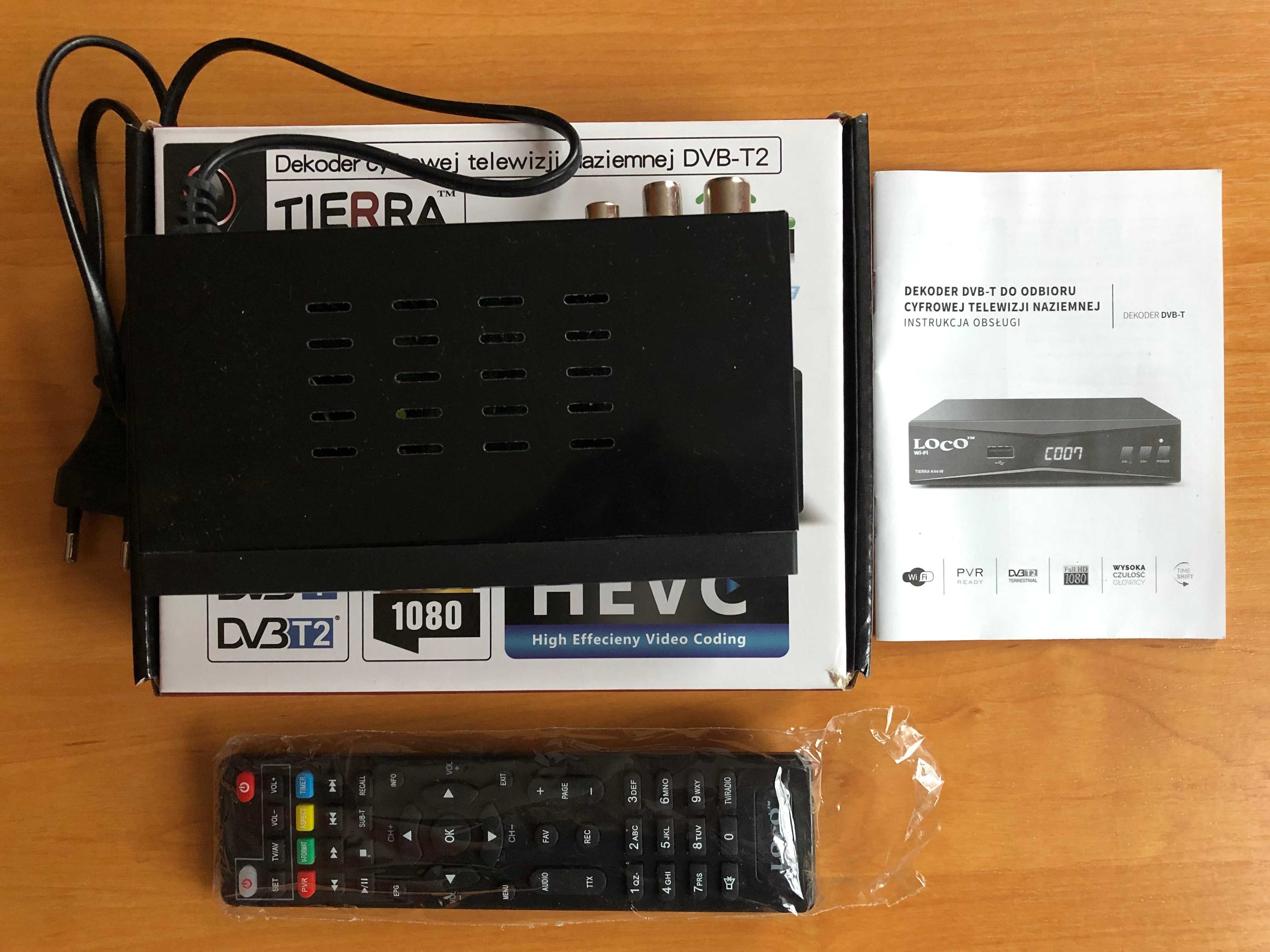 Dekoder cyfrowej telewizji naziemnej DVB-T2 Tierra