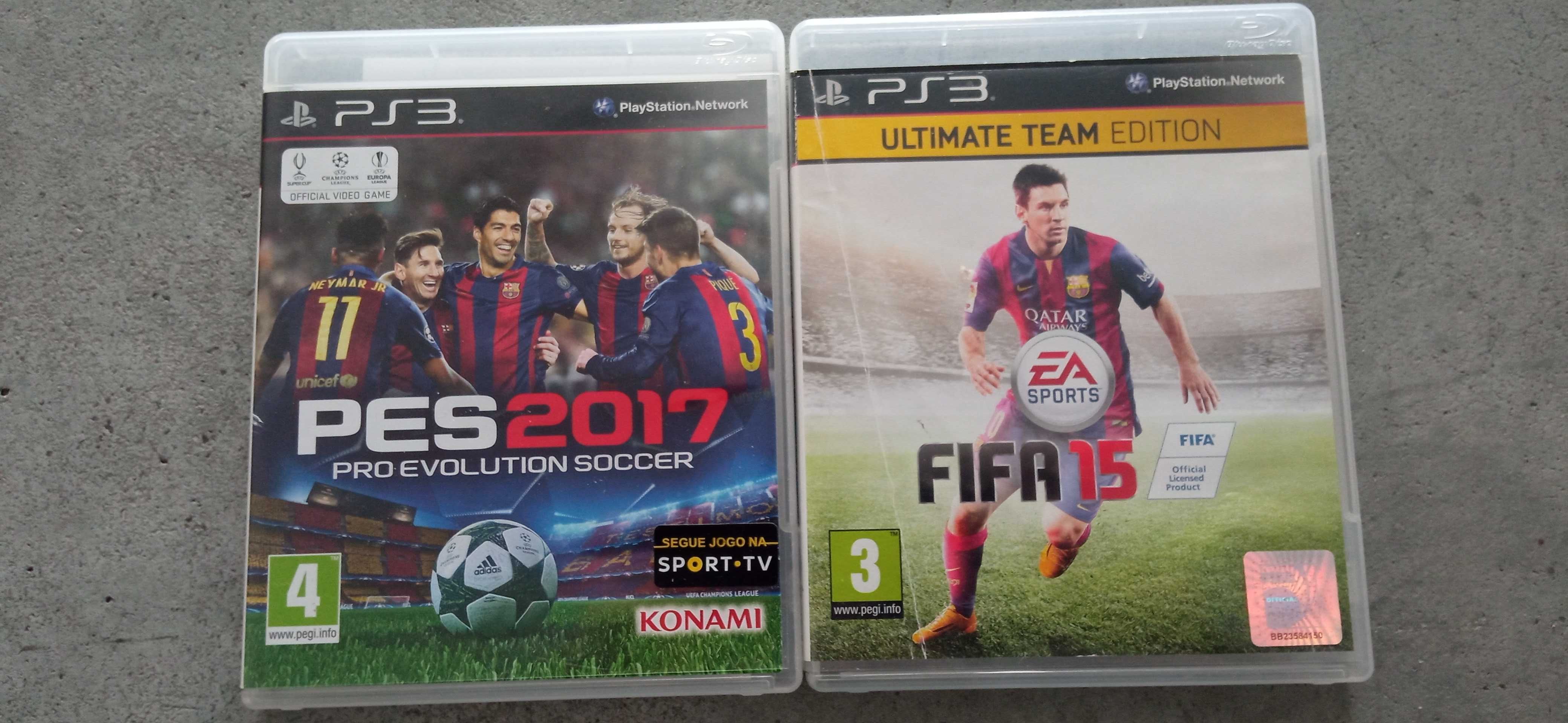 PES 2017 e FIFA 15 - Jogos PS3