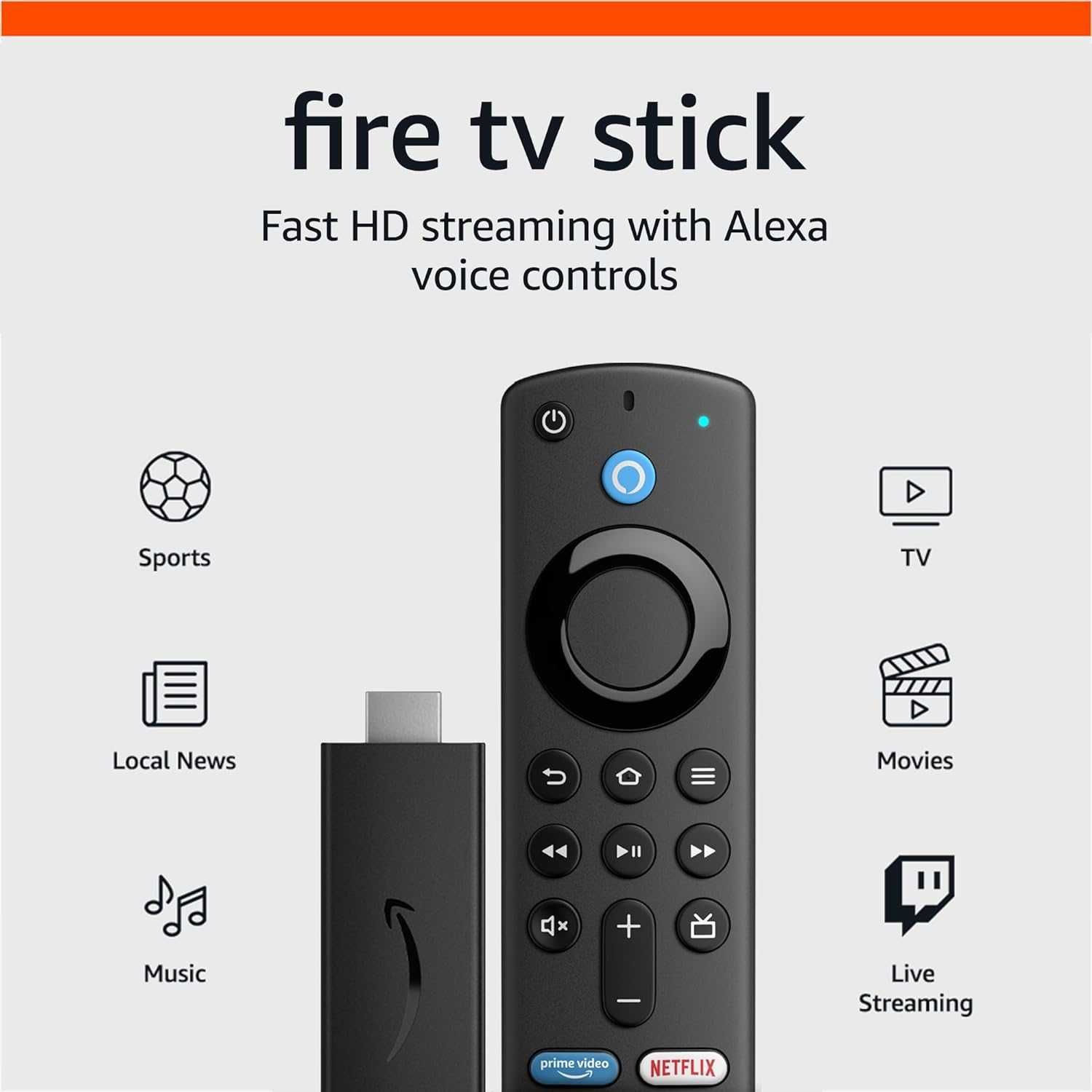 Amazon Fire TV Stick Lite/HD/4K/MAX Смарт ТВ приставка медиаплеер