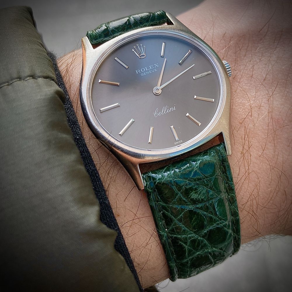 Zegarek Rolex Cellini 3806, białe złoto, po serwisie