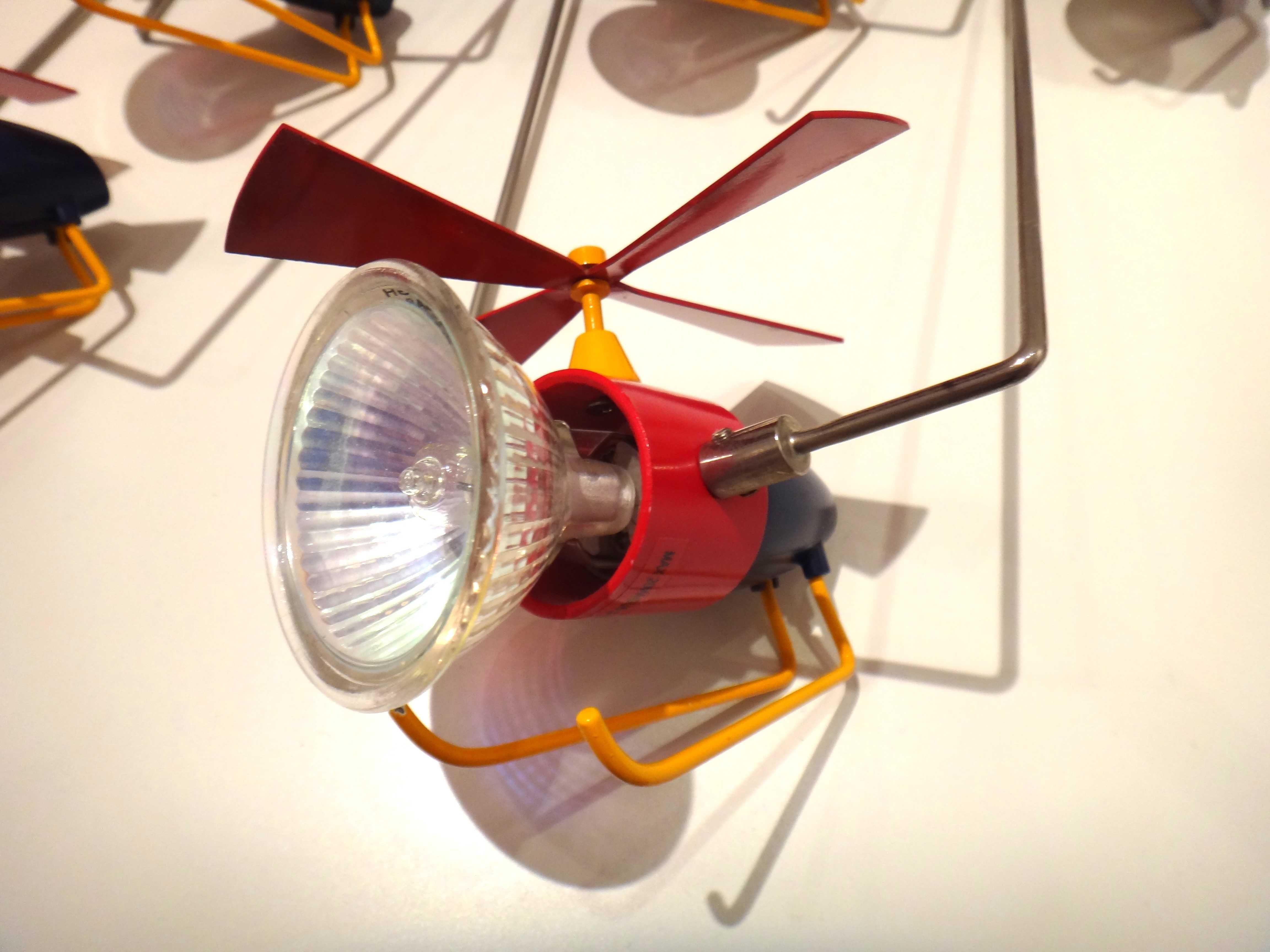 Reflektorki, lampki na lince do pokoju dziecięcego (helikopterki)