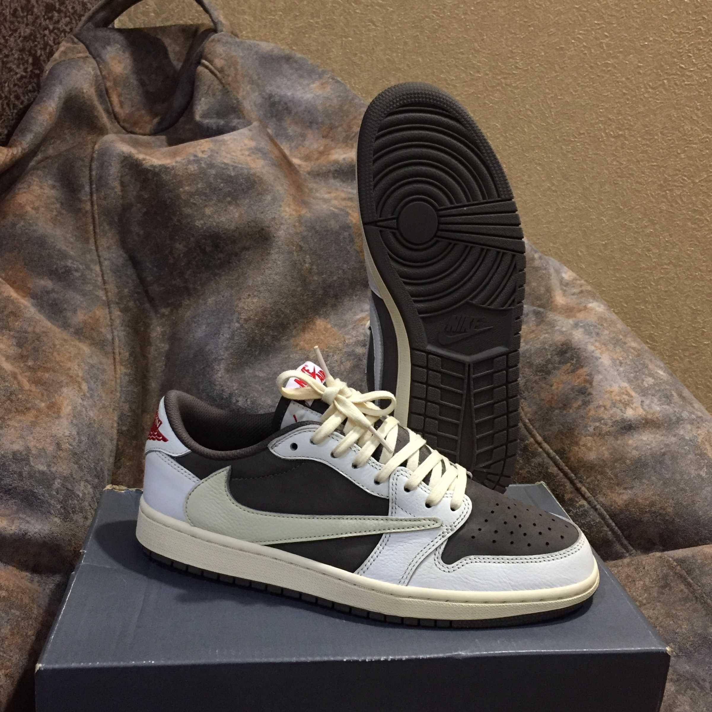 Кроссовки Jordan 1 Retro Low Travis Scott Reverse Mocha nike кросівки