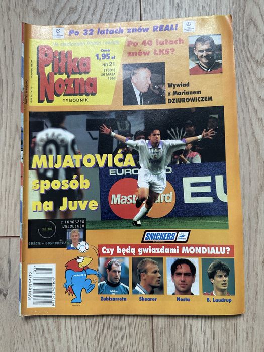Tygodnik piłka nożna z 1998 roku nr 21