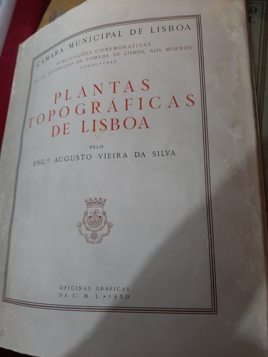 Plantas Topográficas de Lisboa 1950 Eng° Vieira da Silva