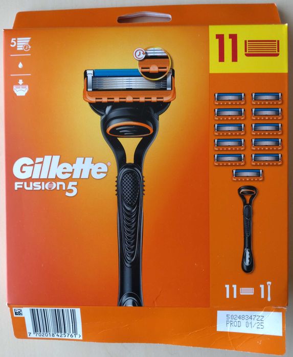 Gillette Fusion 5 * Maszynka do golenia + 2 ostrza * NOWE