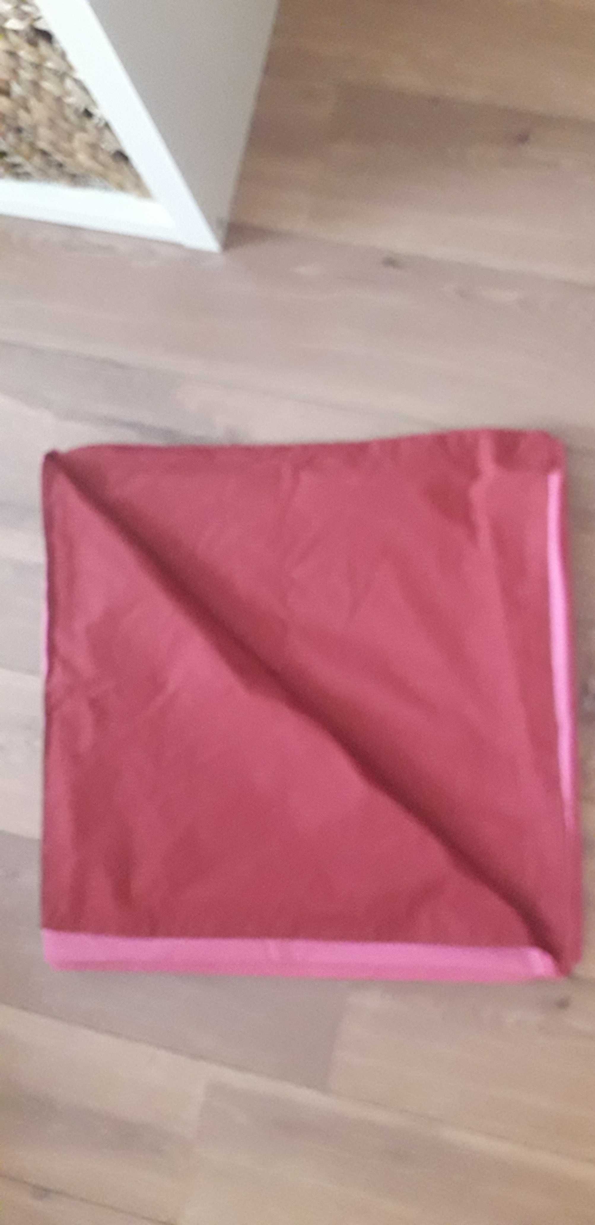 Capa edredon 2 faces rosa/Bordeaux