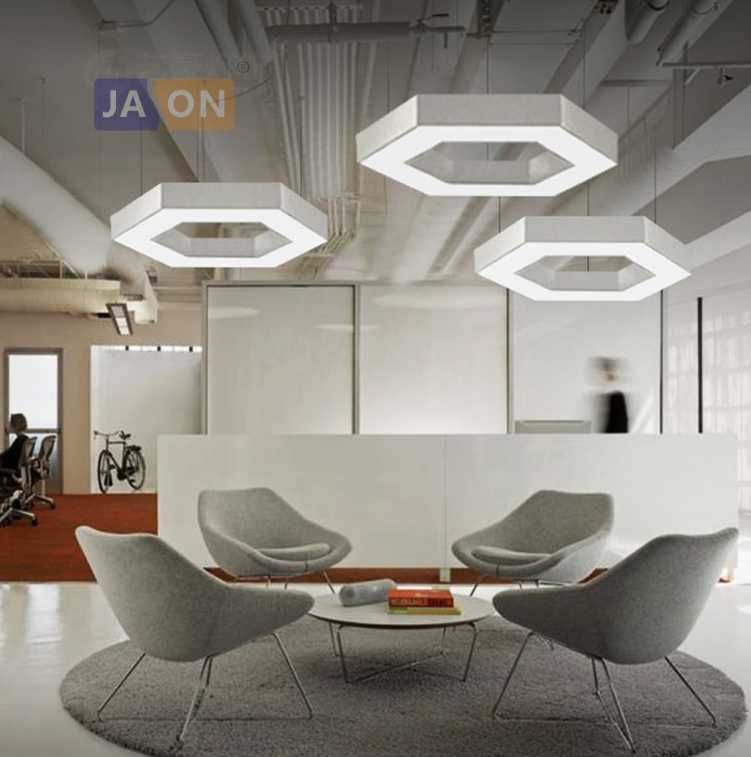 NOWA lampa LED heksagon biała 60cm 42W