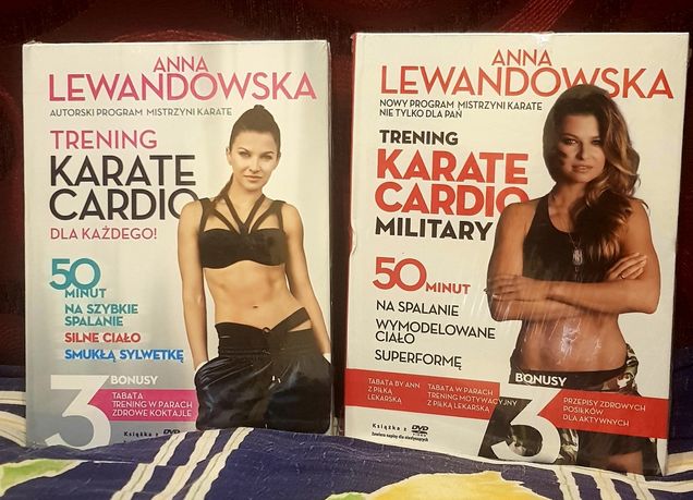 Zestaw 2 płyty Anna Lewandowska NOWE trening fitness karate cardio