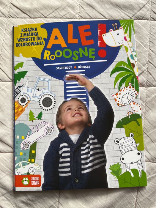 Ale rosnę, Miarka wzrostu, do kolorowania samochody, dżungla. Nowa