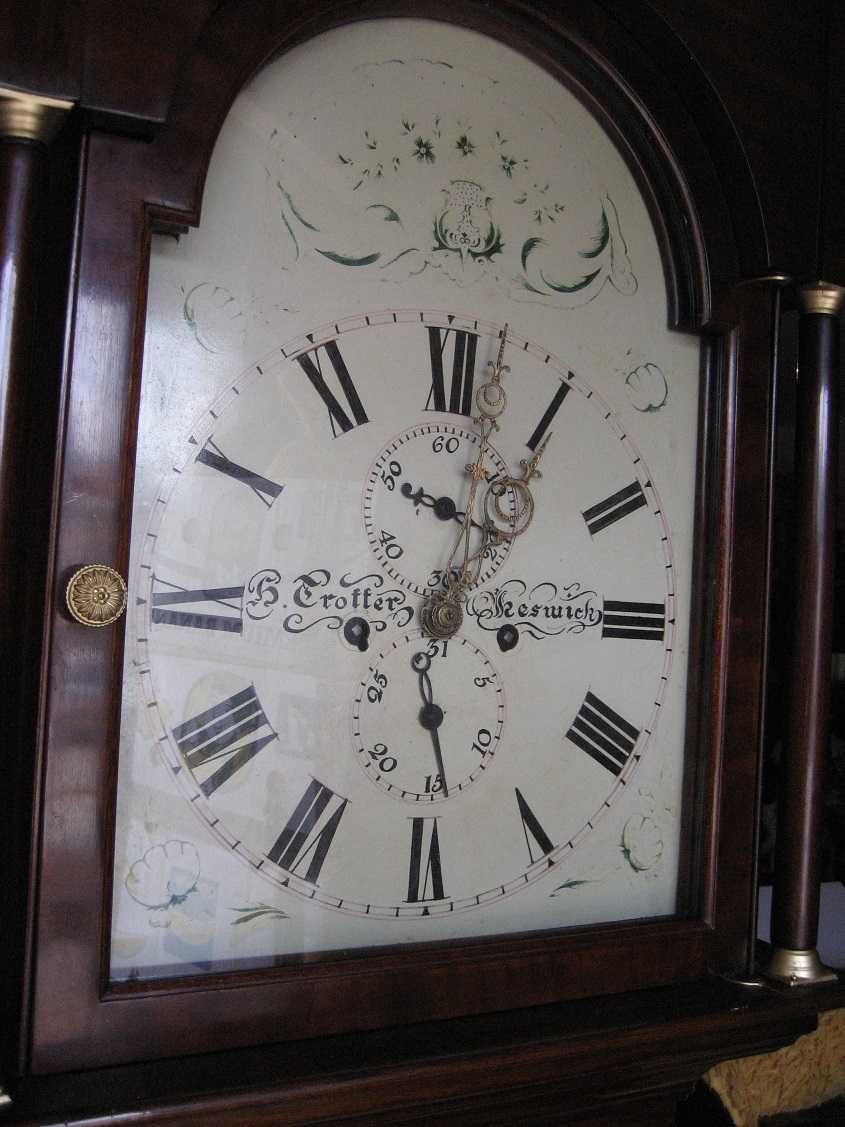 zegar  stojący  mahoniowy 19 wiek