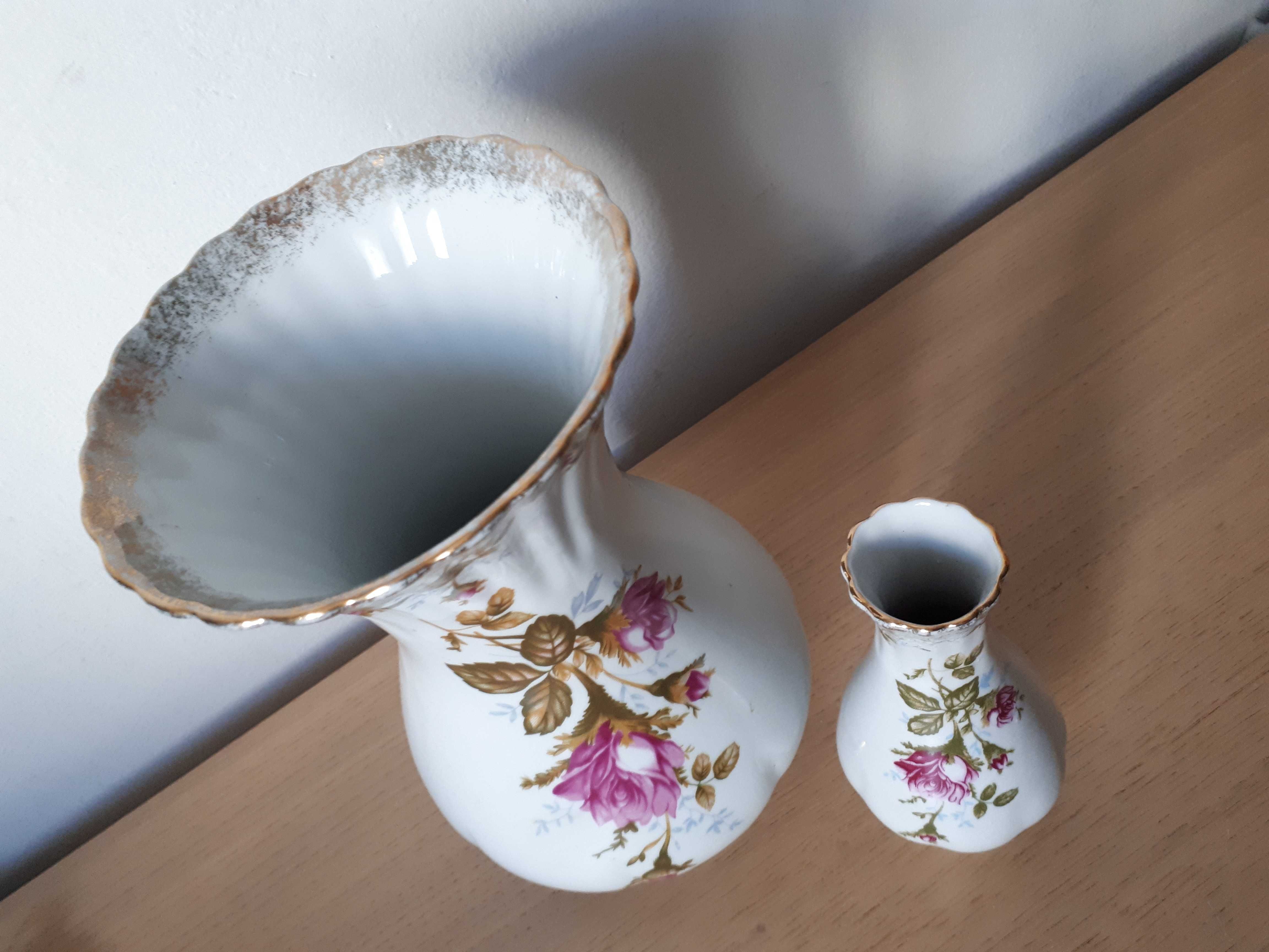 duży wazon porcelana Chodzież z różami plus gratis