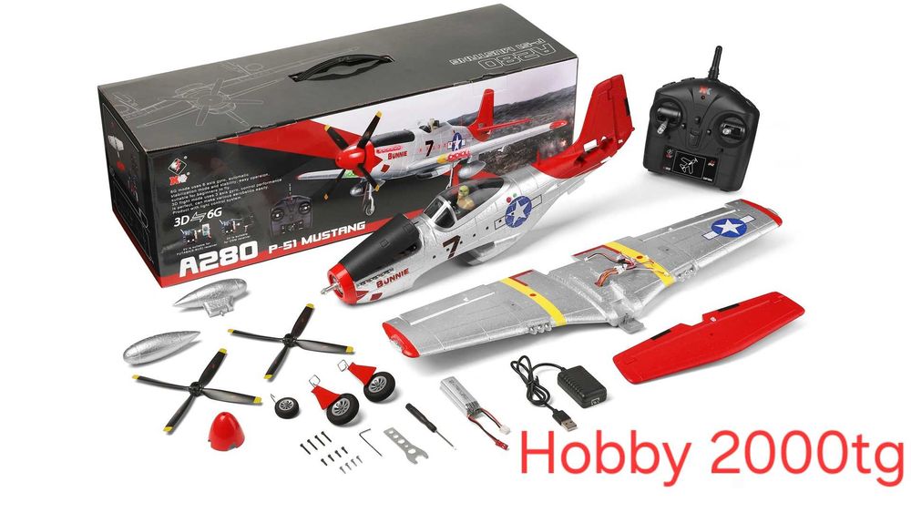 Calkowicie nowy model XK A280 P-51 Mustang 3D/6G S