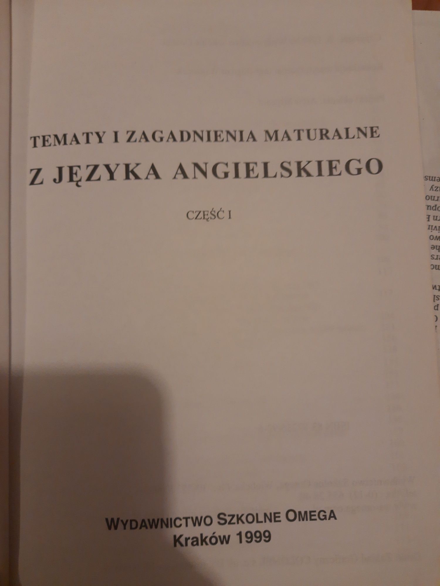 Język angielski tematy i zagadnienia maturalne cz. 1