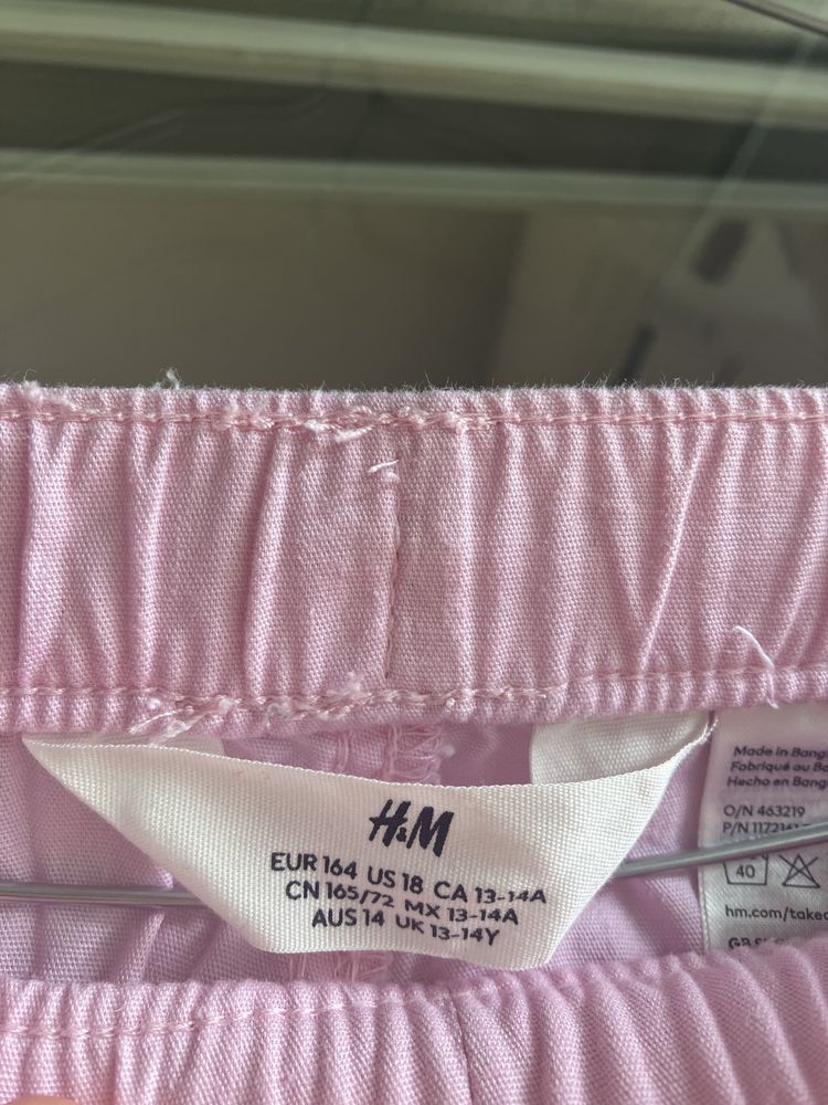 Komplet spodnie cargo dla dziewczynki H&M 164 cm
