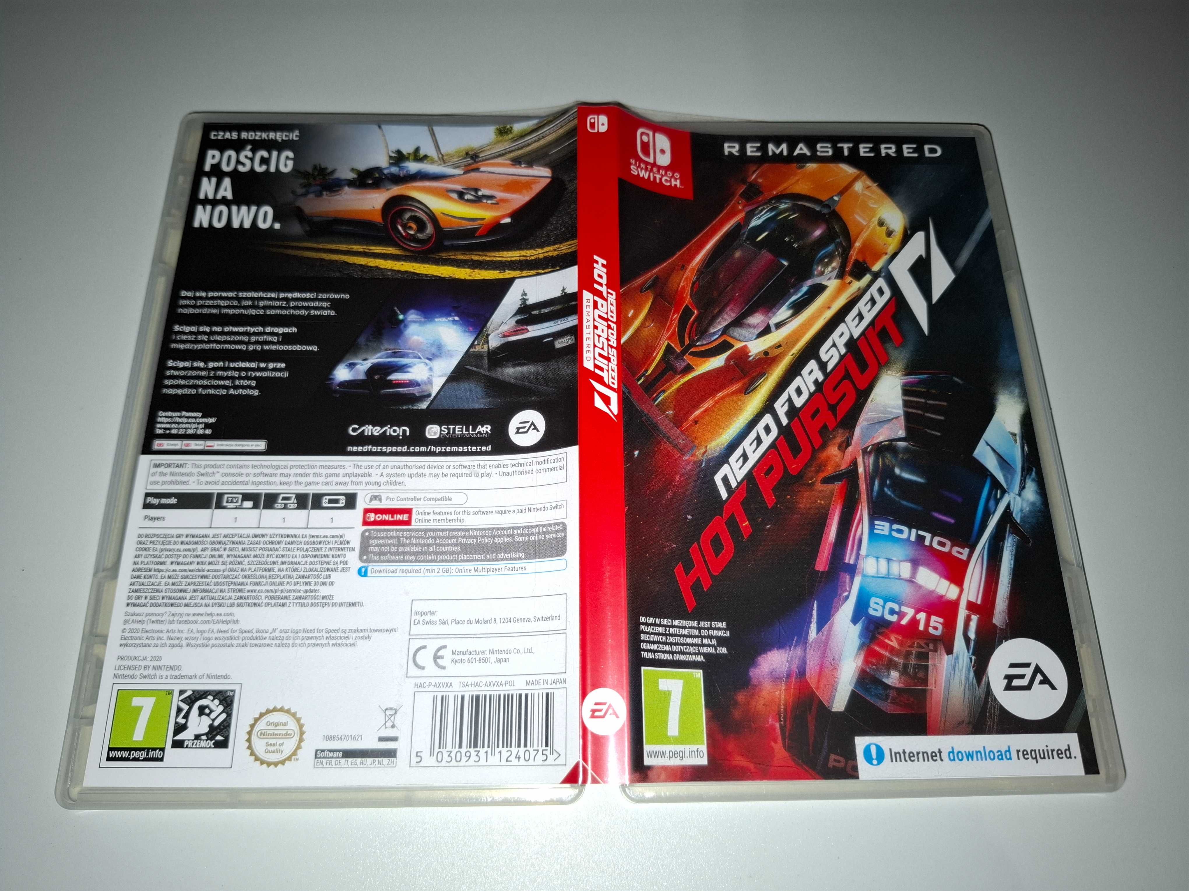 Need for Speed Hot Pursuit - Nintendo Switch GameX Sosnowiec