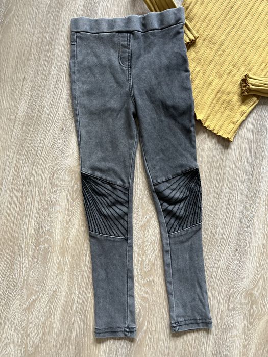 Komplet dziewczęcy bluzka legginsy Zara 116