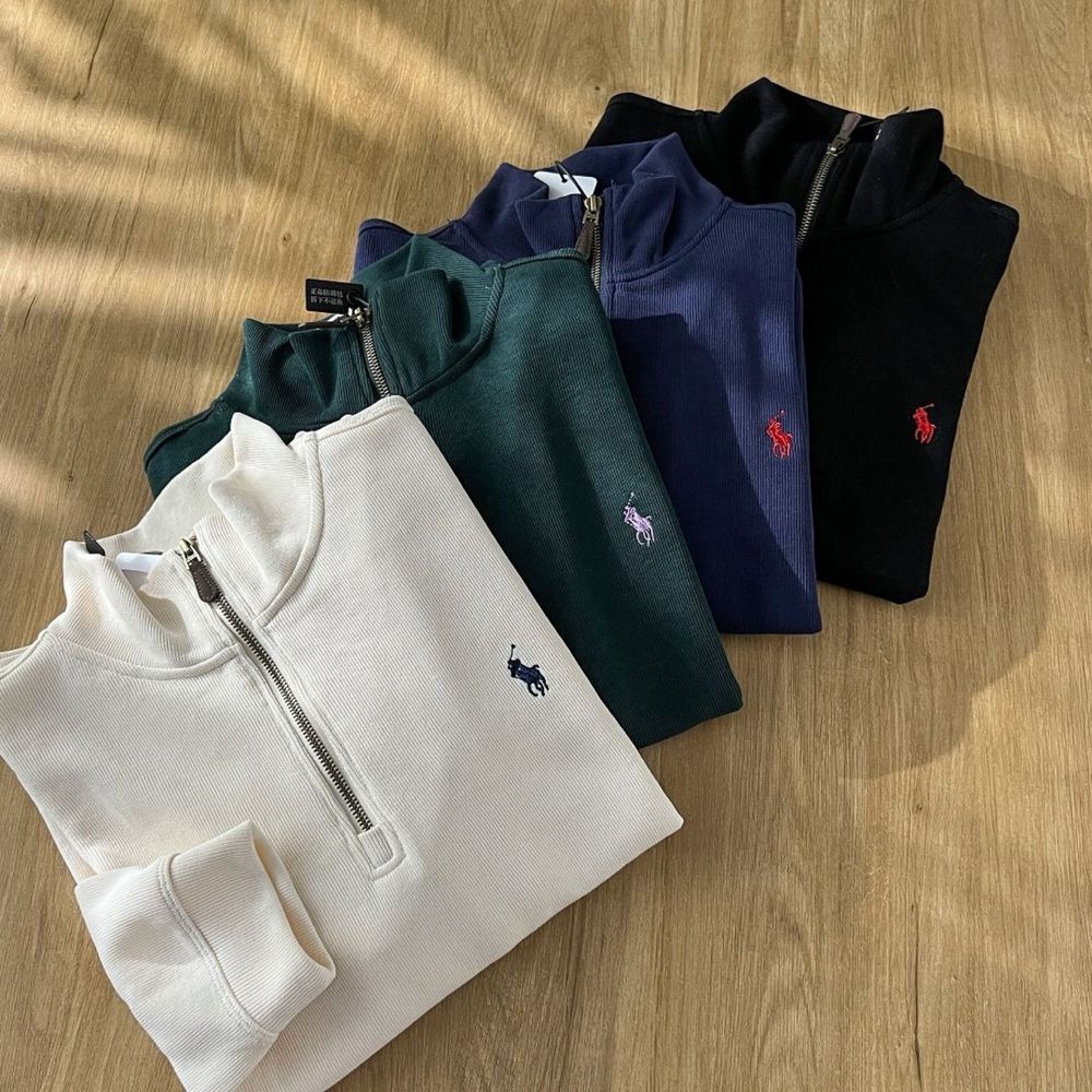 Зіп худі Polo Ralph Lauren 1/3 zip hoodie | кофта old money