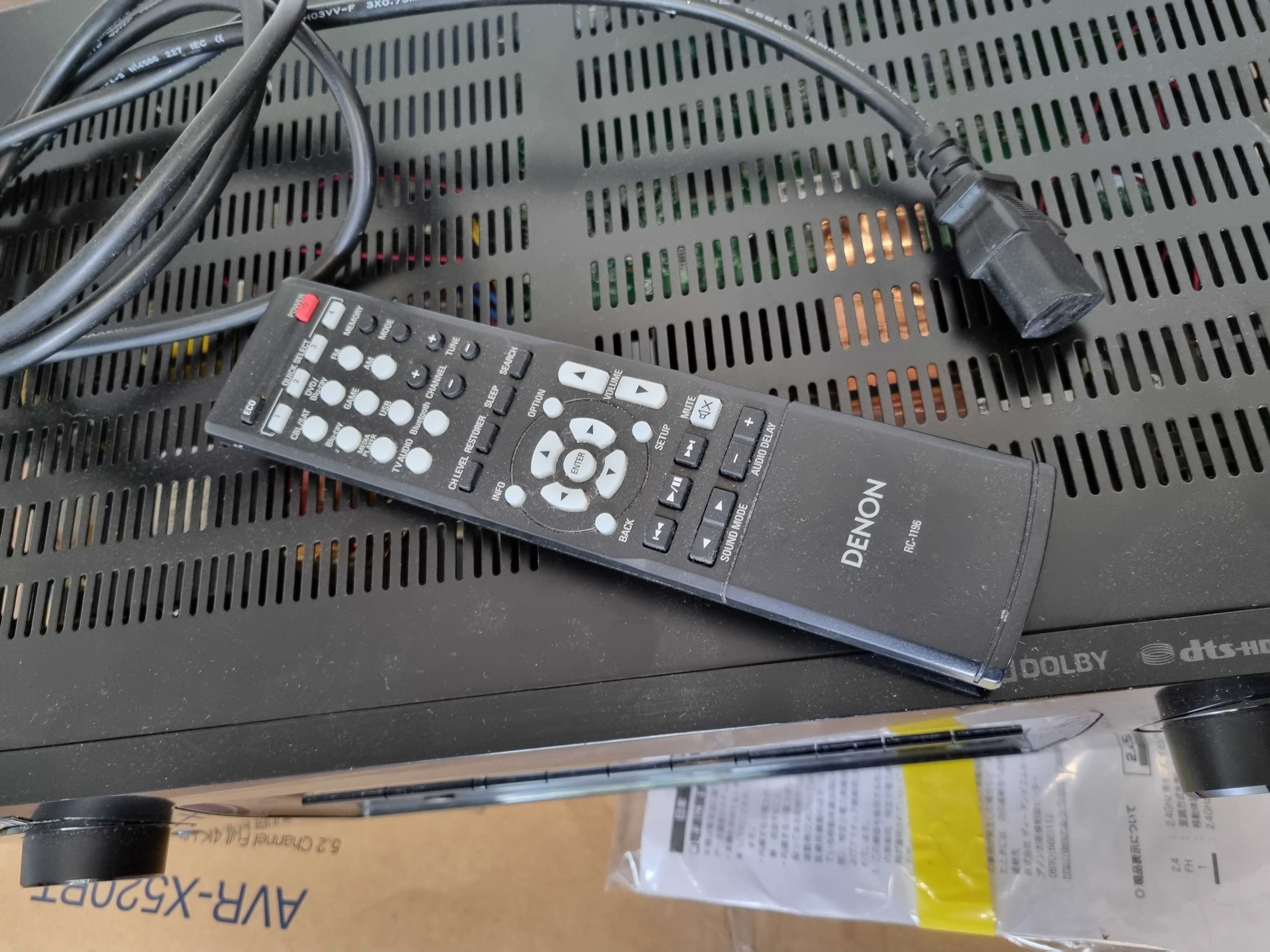 amplituner wzmacniacz DENON AVR-X520BT kino domowe