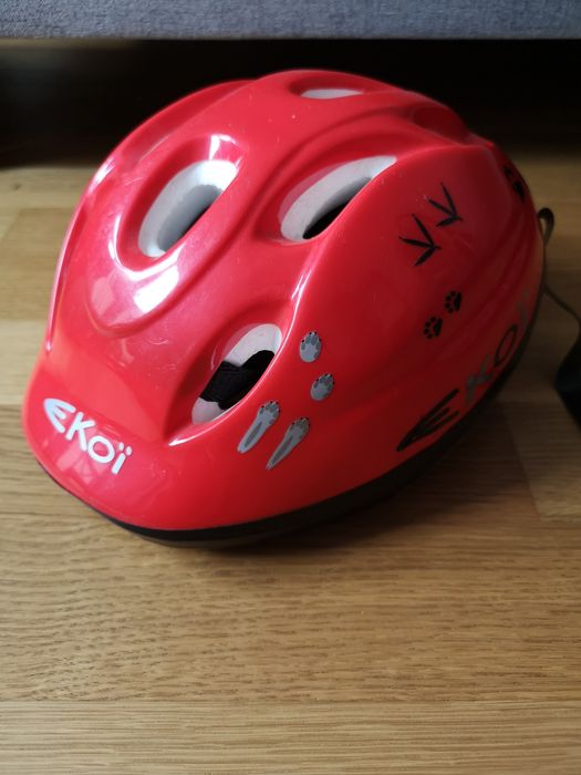 Kask rowerowy dla dziewczynki chłopca  47-54 cm ekoi