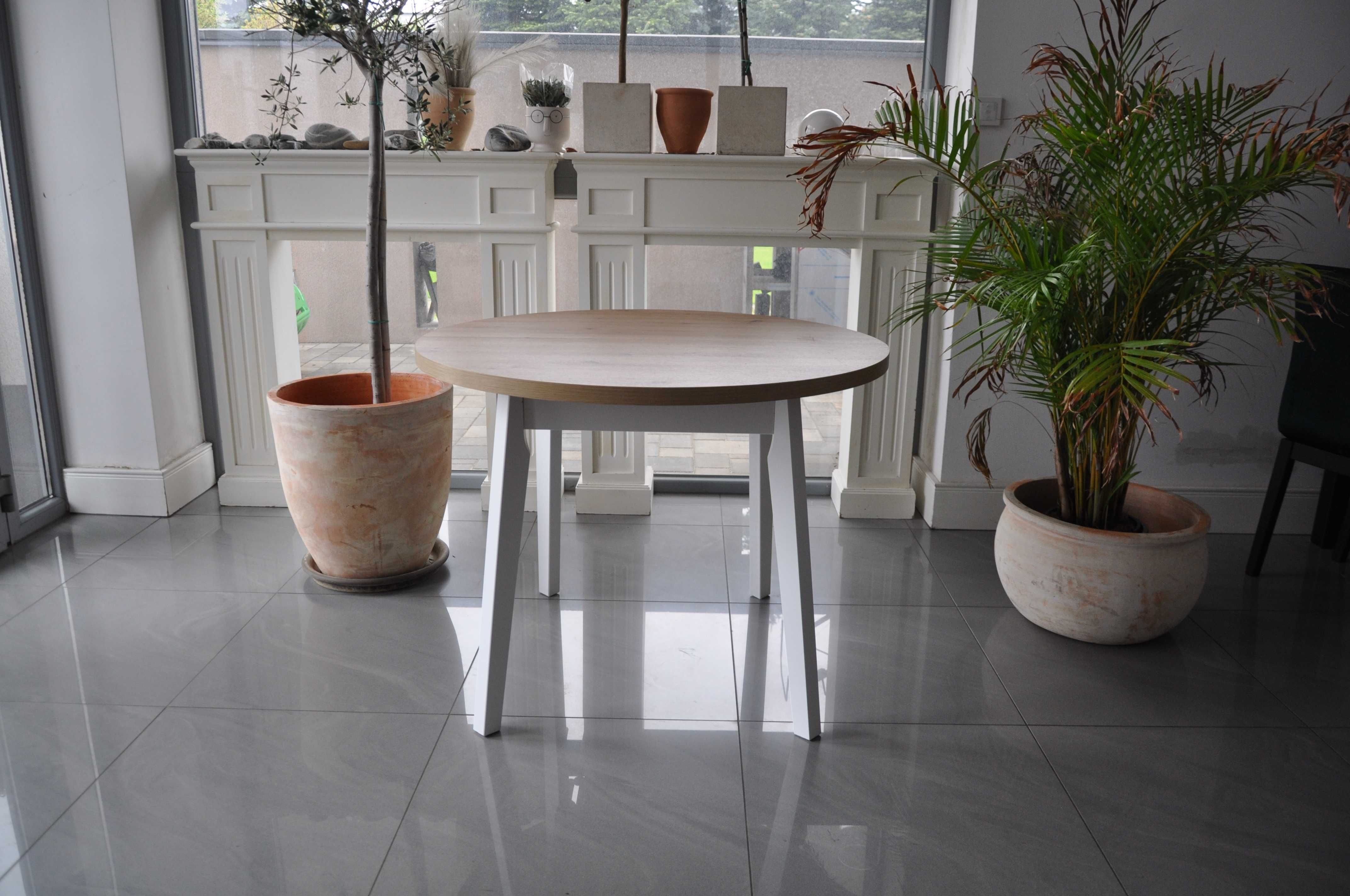 Promocja,Niższa Cena , Stół Okrągły Loft Rozkładany , Od Ręki