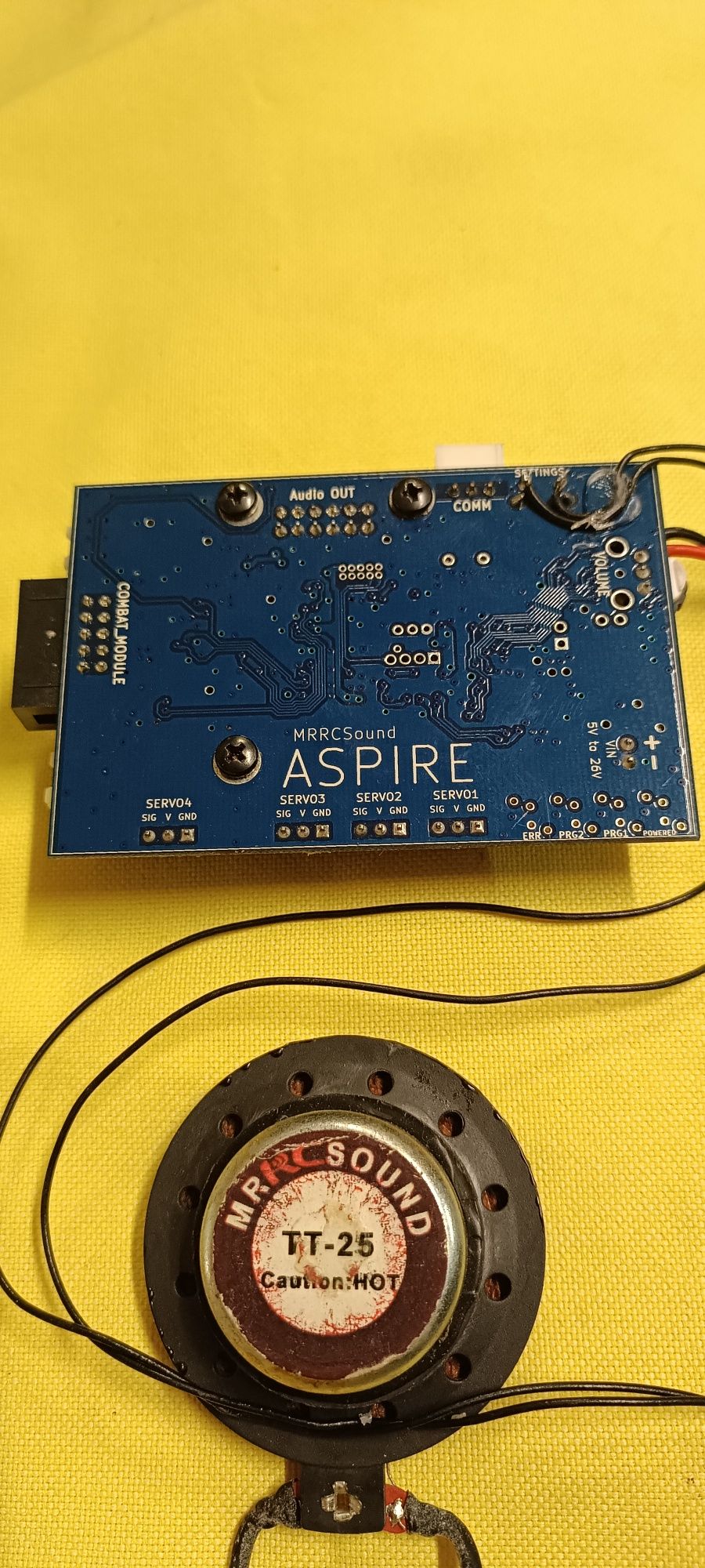 Placa de som avião rc