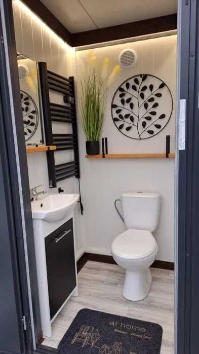 Kontener pawilon sanitarny, toaleta, łazienka mobilna ogrodowa wc