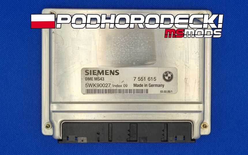 Modyfikacja sterownika BMW MS41 MS42 MS43 MS45 E30 E36 E46 E39 SWAP