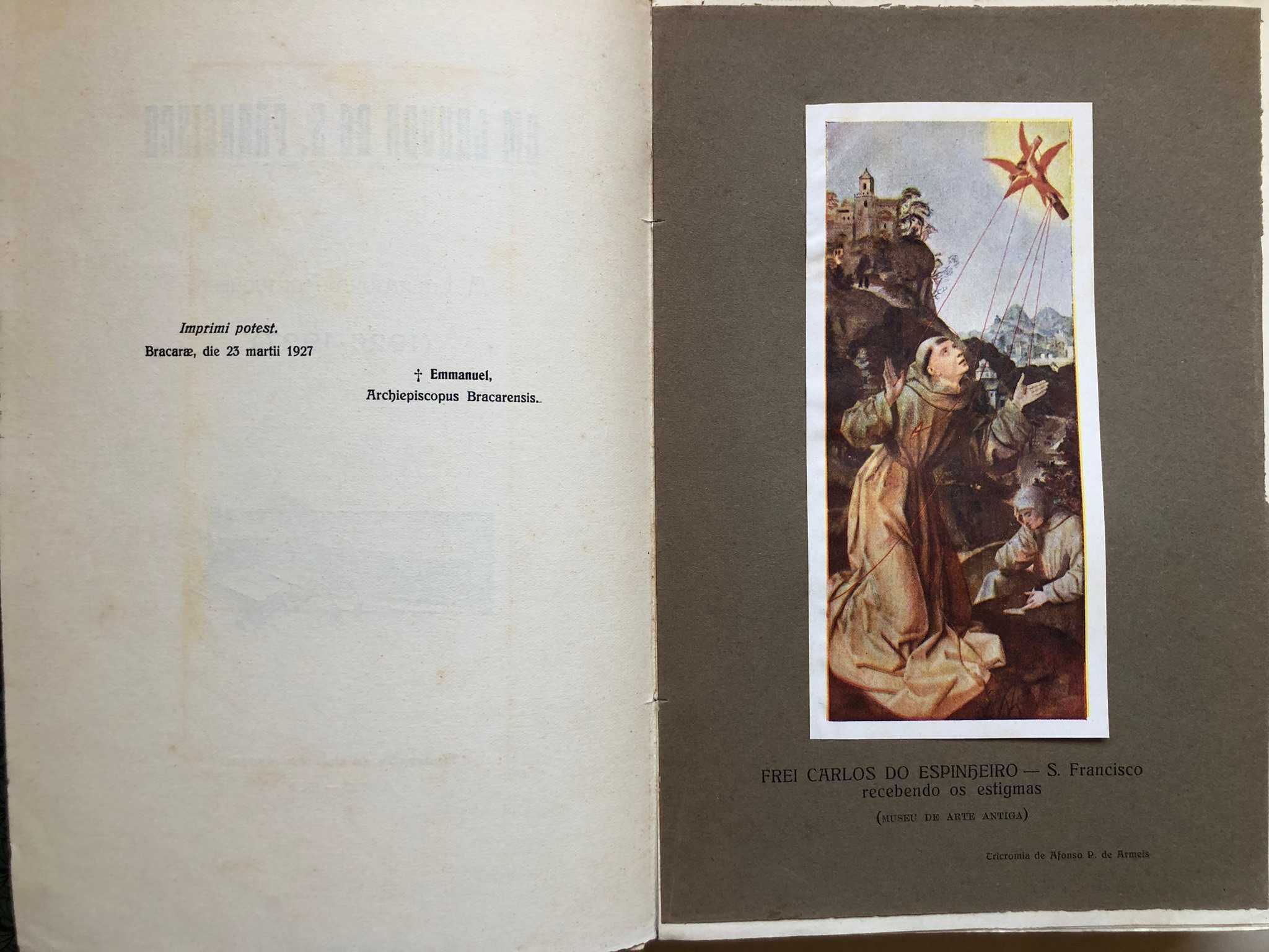 Em Louvor de São Francisco  - A Literatura Portuguesa 1926_1927
