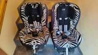 2x Fotelik Britax Romer King Plus Smart Zebra 9-18Kg