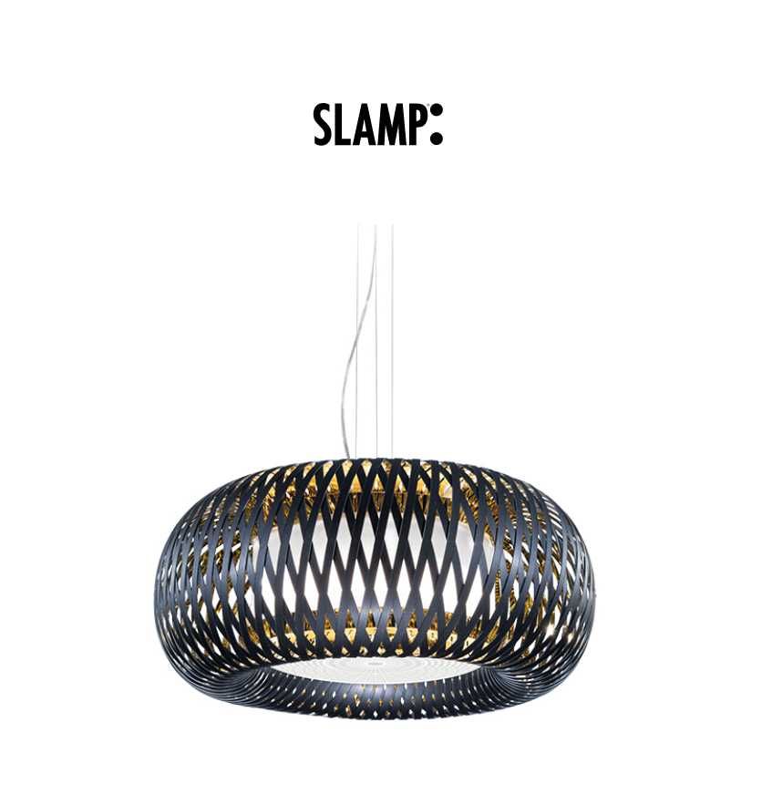 LAMPA PREMIUM SLAMP Kalatos, fv23%, nowa, czarno-złota. fv23%