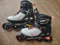 Rolki Rollerblade Macroblade 80W glacier grey/coral, nowe, r. 38(24cm)