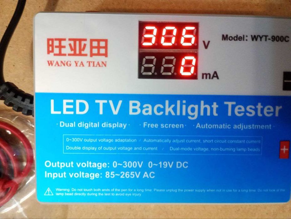 тестер led підсвітки телевізора, світодіоди, стабілітрони  WYT-900C