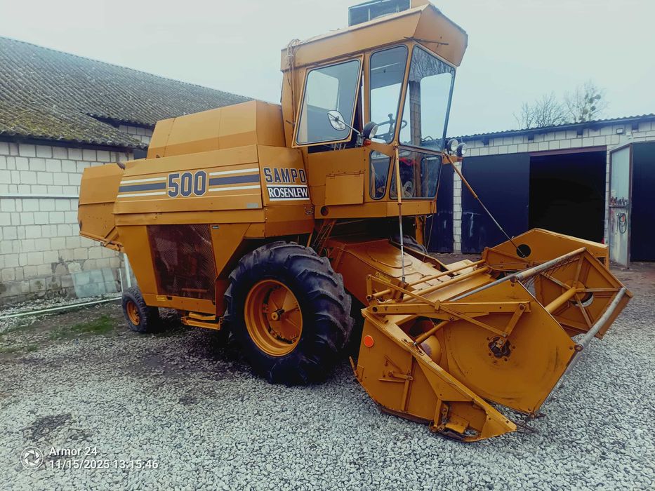 Kombajn zbożowy sampo 500 z kabiną