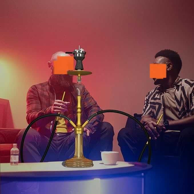NOBLE HOOKAH Zestaw do Shishy 2 Węże Uchwyt Fajka Wodna Łapacz Melasy
