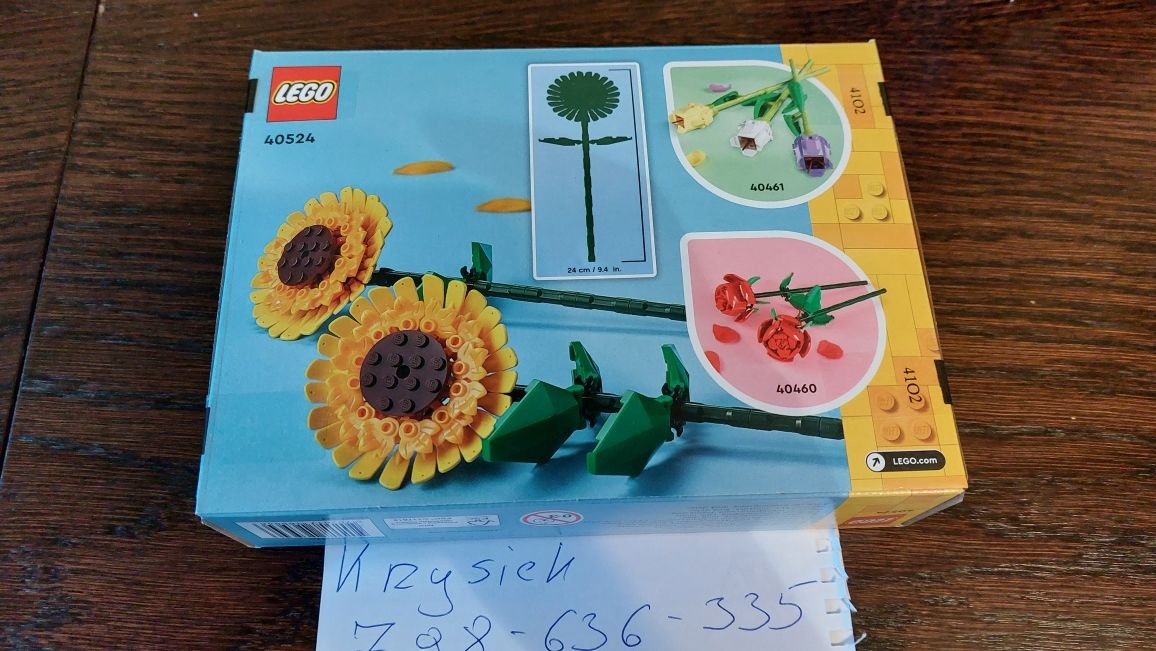 Lego 40524 Słoneczniki,  Walentynki,  nowe