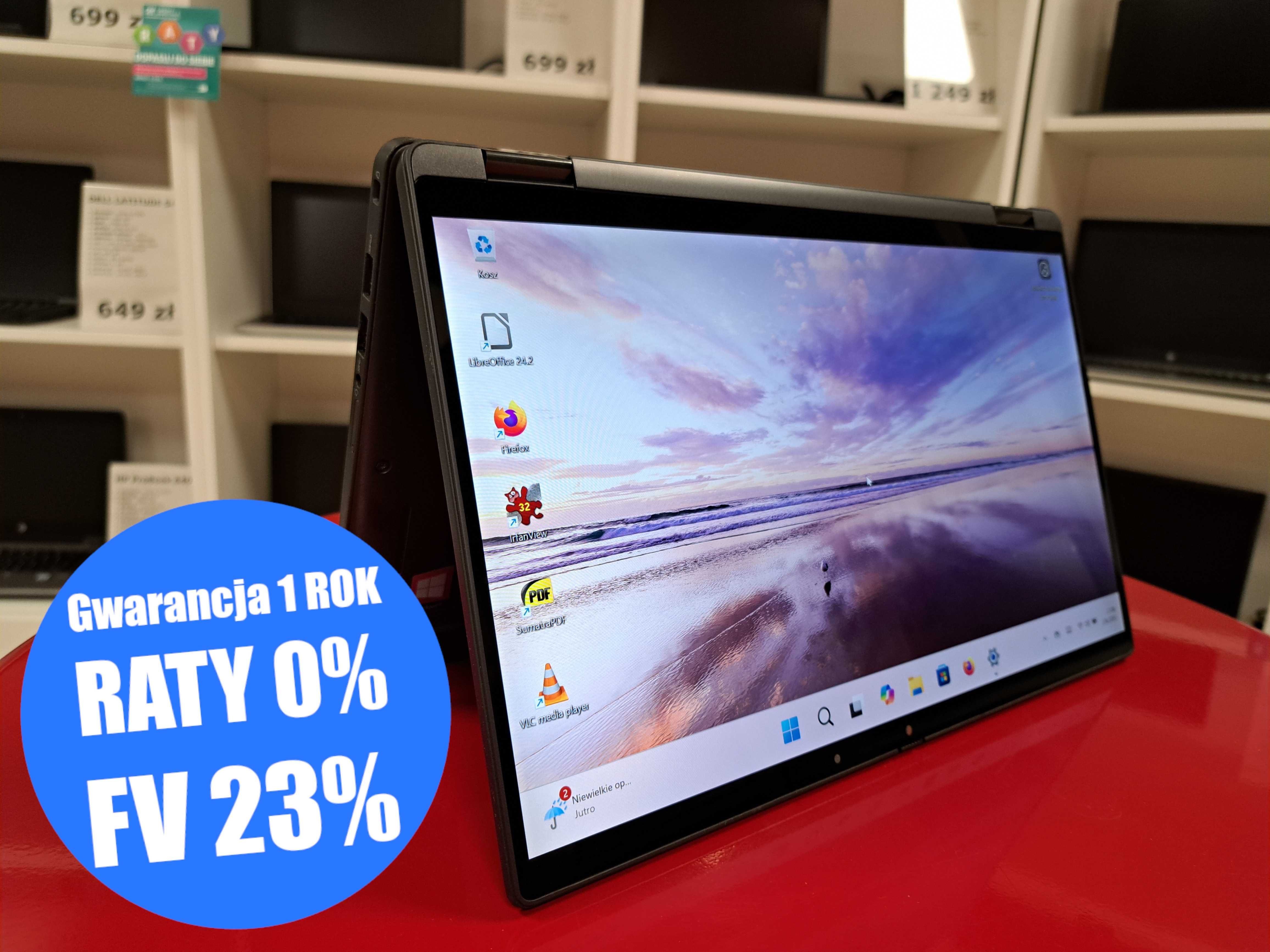 Laptop 2w1 Dell Latitude 7410 i5-10gen 16GB 512GB Dotyk Win11 USB-C