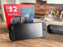 Nintendo Switch 2 jak nowy + gry + pokrowiec, gwarancja