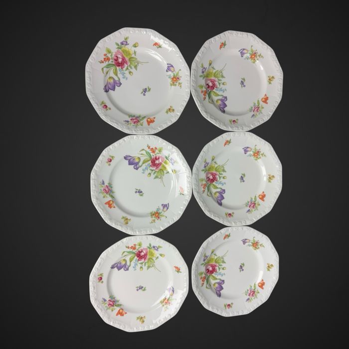 Serwis kawowy Rosenthal biała maria bukiet letni sommerstraus B4/12145