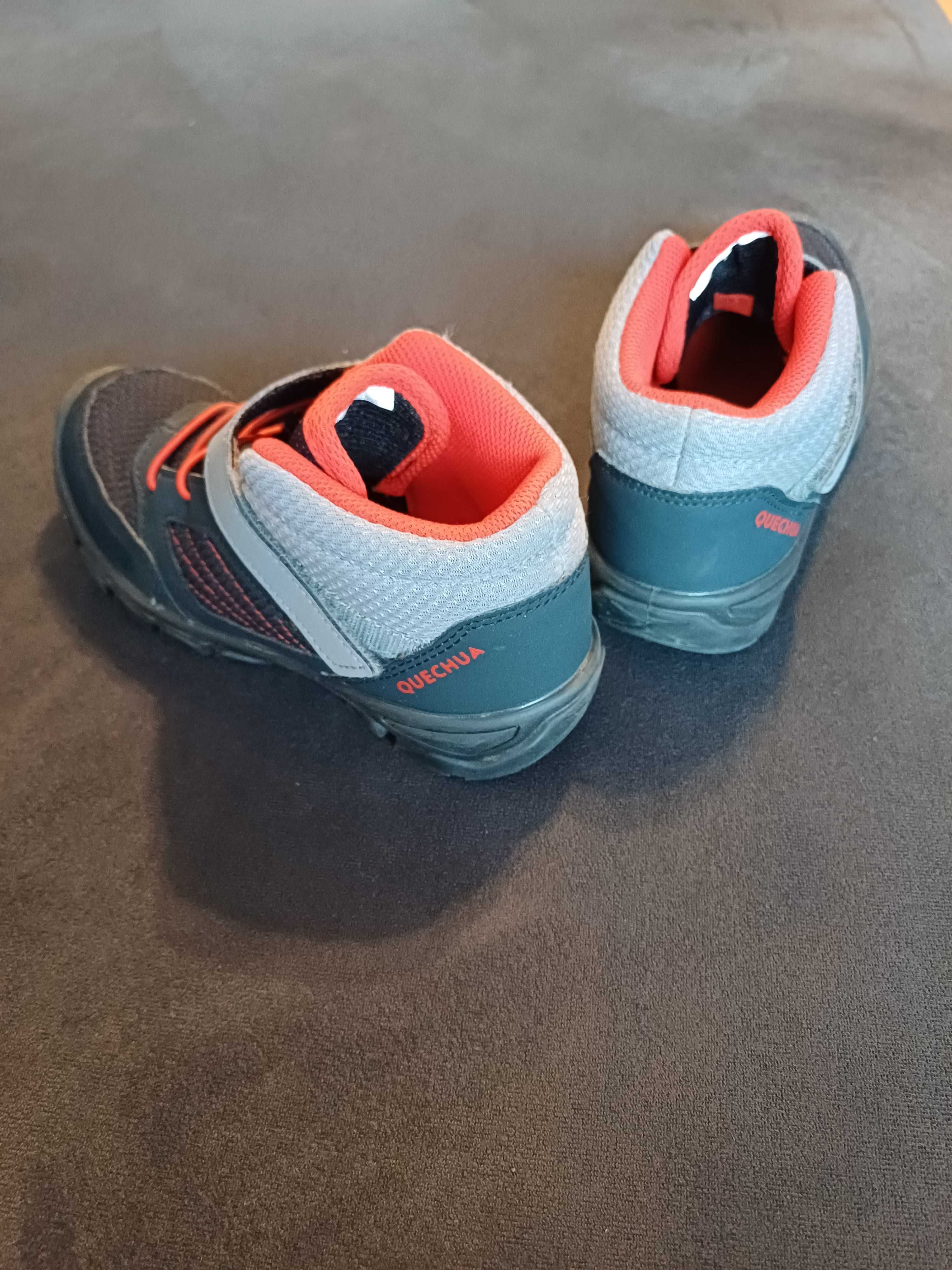 Buty górskie rozmiar 30 Quechua na rzepy za kostkę