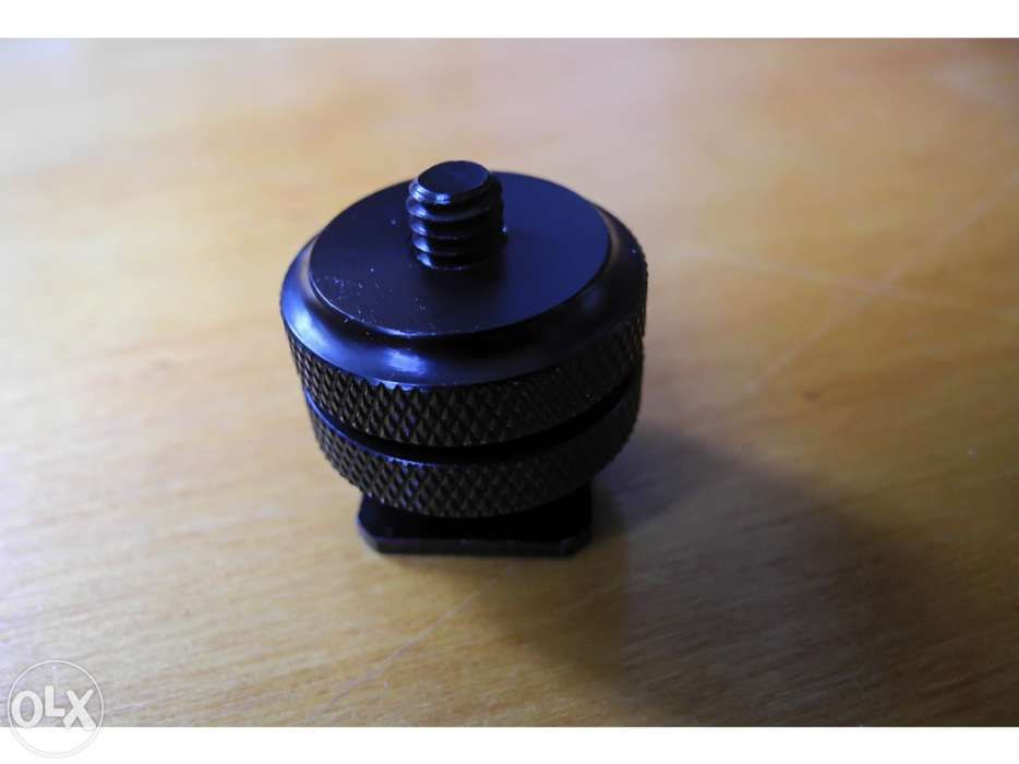 Parafuso 3/8 tripod mount screw to flash hot sho