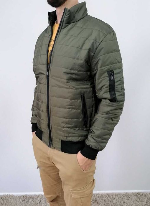 Kurtka męska przejściowa pikowana kolory L granatowa