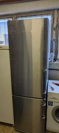 Холодильник Liebherr срібний 180 см Морозилка