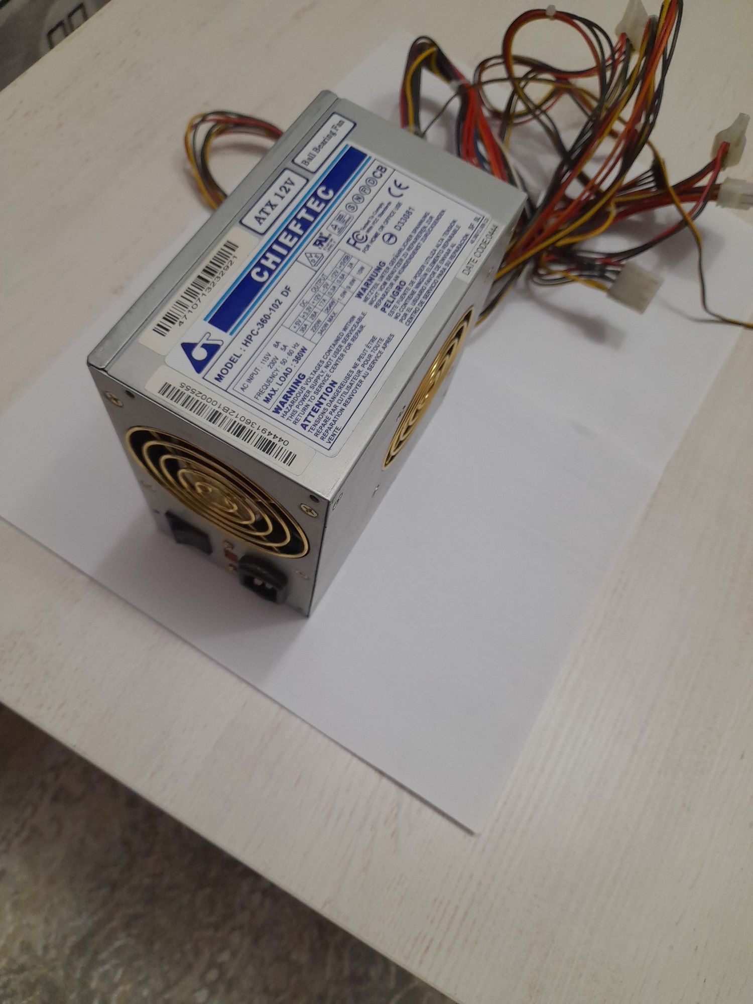 Блок живлення АТХ CHIEFTEC 360W, FSP 400W, GEMBIRD 450W