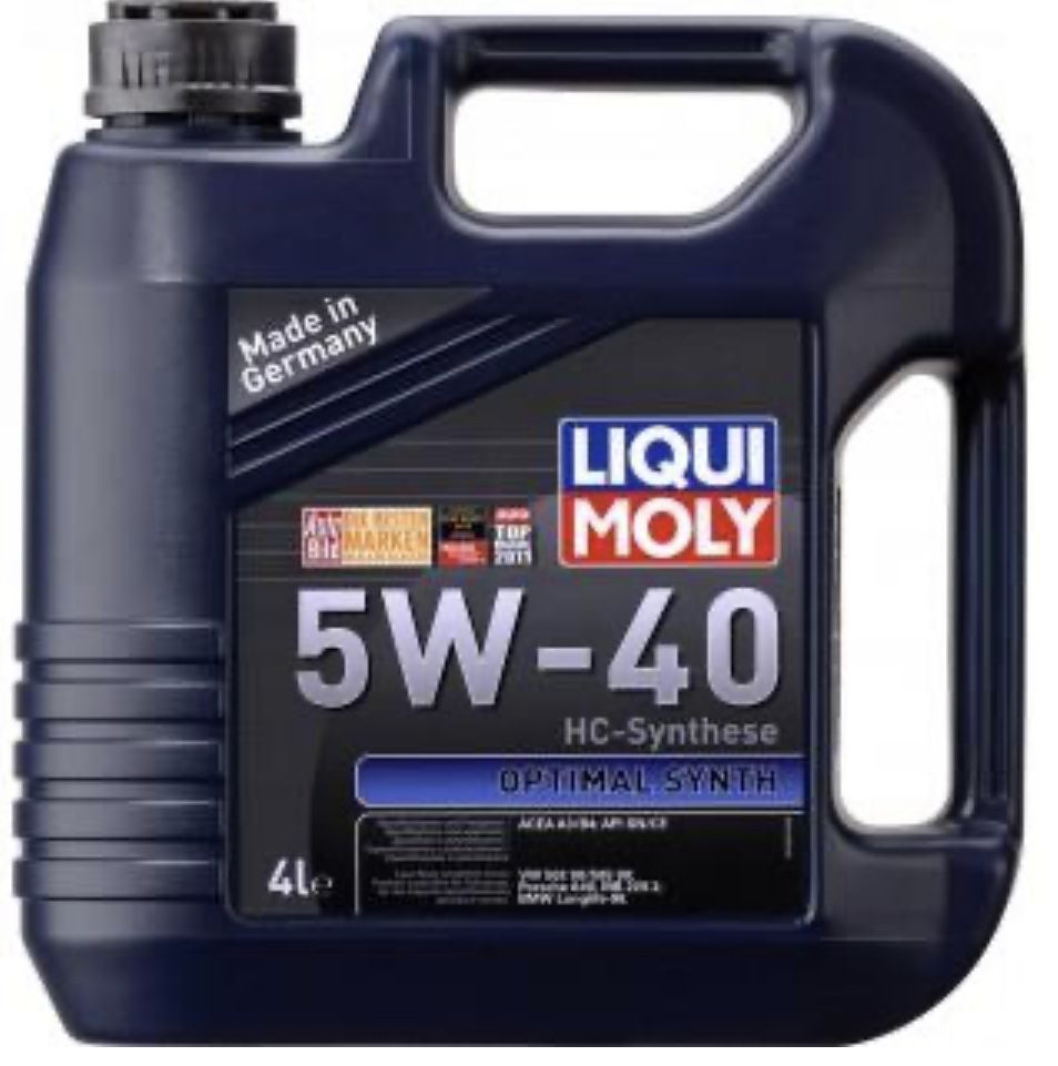 Масла Liqui Moly 5w20, 5W30, 5W40, 10W40