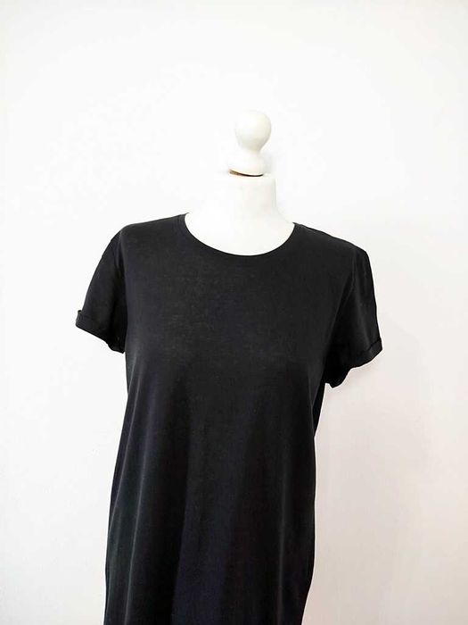 Primark czarny długi tshirt tunika basic