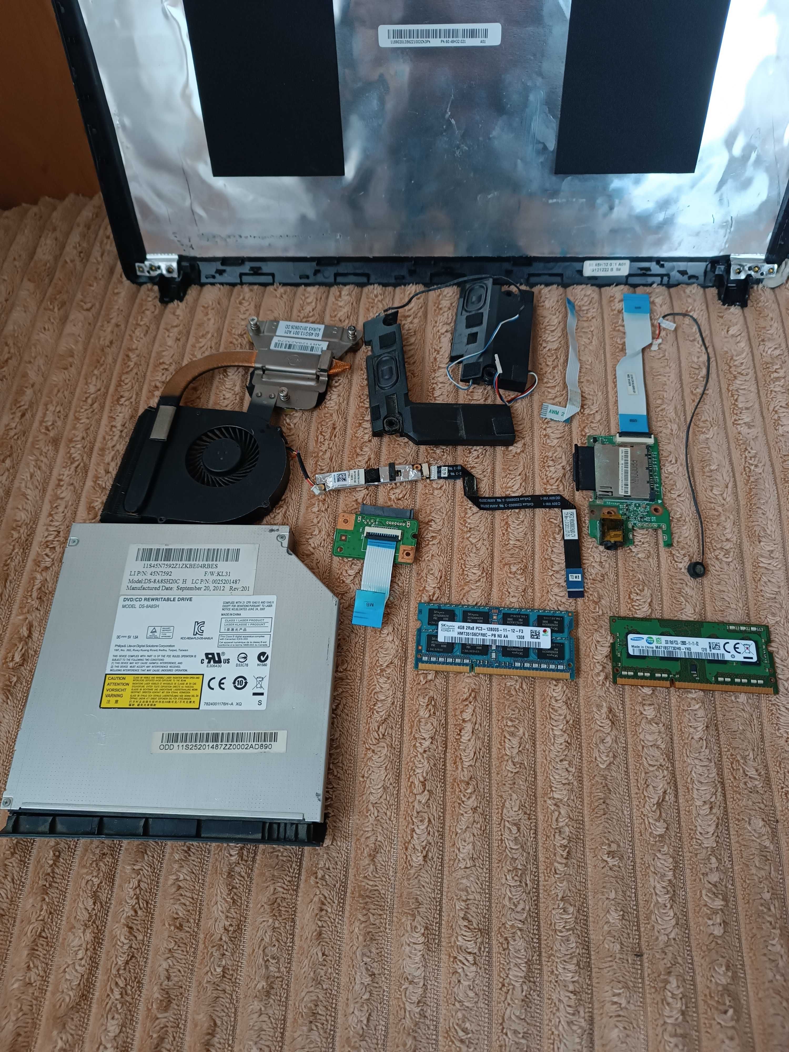 Lenovo G580, 20157 G585, разборка, динамики, клавиатура, шлейф матрицы