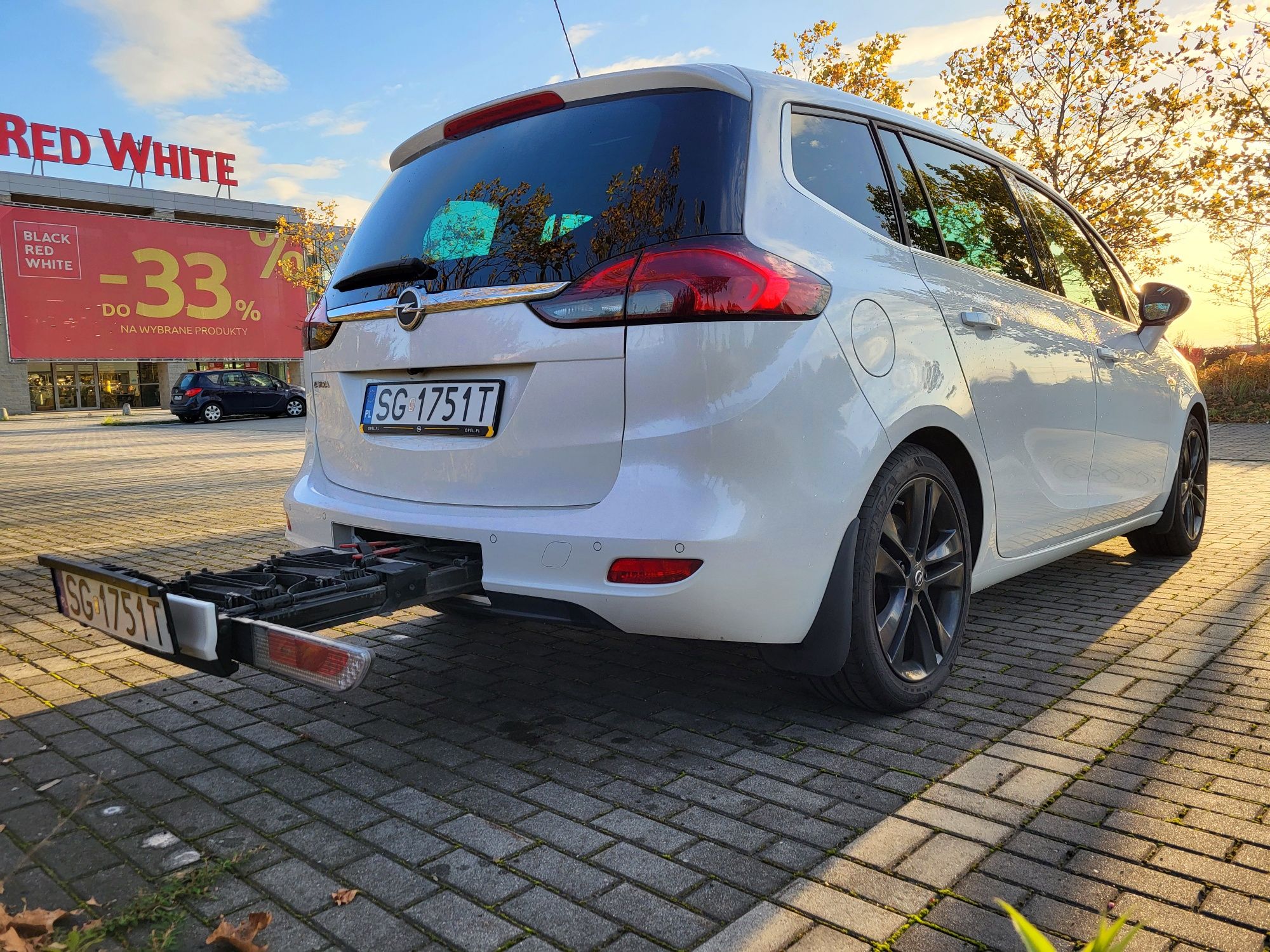 Opel Zafira, webasto, panorama, bagażnik rowerowy, salon Polska