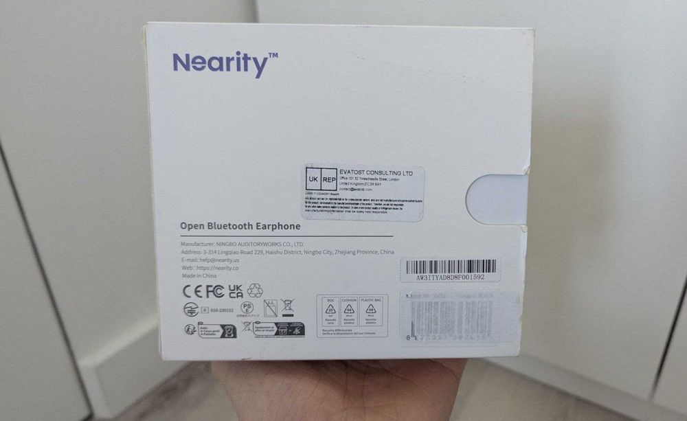 Bluetooth навушники nearity mempod fit 2/спортивні блютуз наушники