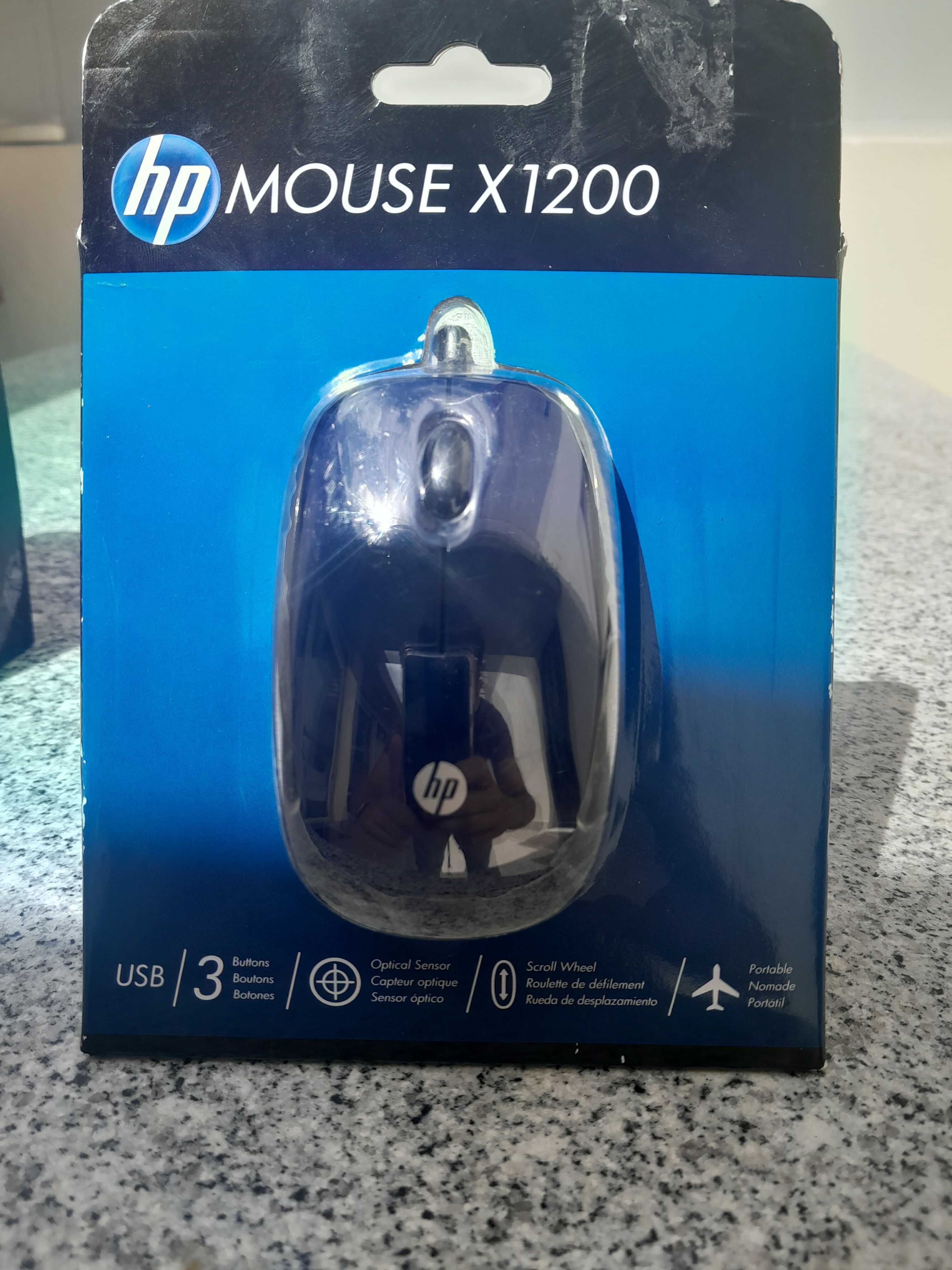 Rato de computador novo HP Mouse X1200 USB