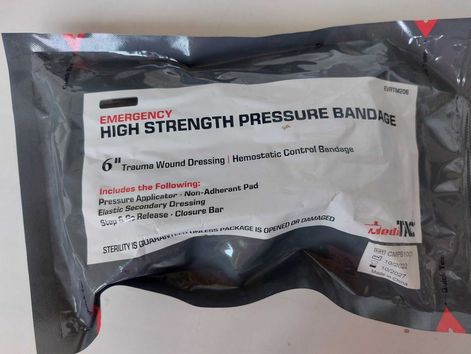 Медичний компресійний бандаж високої міцності для невідкладної допомог